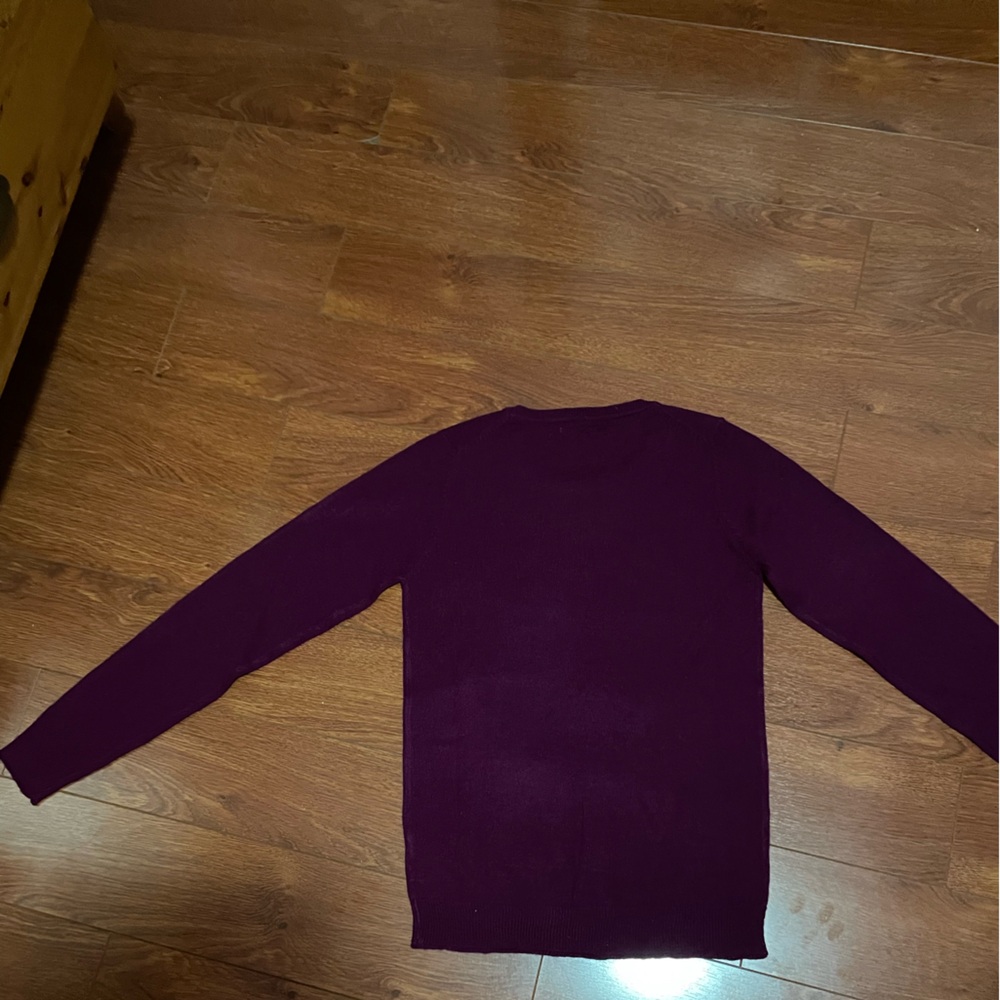 Purple crew neck sweater. Alcott knitwear. Size XS - Picture 2 of 6